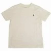 Polo Ralph Lauren Toddler Heather Cream - Navy Pony Round Neck S/S T-Shirt (S27)