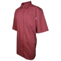 Carhartt Men's Maroon S/S Woven Shirt XL-3XLT (Retail $40)