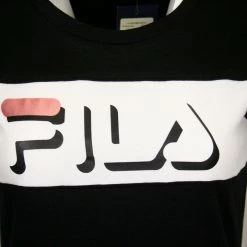 FILA Women's Two-Tone Faded Shadowed Logo S/S T-Shirt