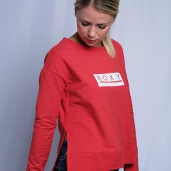 Roxy Women's Heather Strawberry Red Est 1990 Pull Over L/S Sweater (S06) T-Shirts 15 Roxy Women's Heather Strawberry Red Est 1990 Pull Over L/S Sweater (S06) T-Shirts