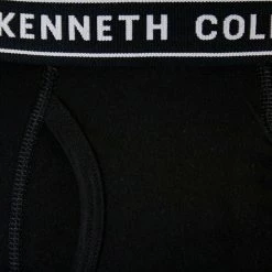 Kenneth Cole Men's Reaction 3 Pack Black Boxer Brief (S06)