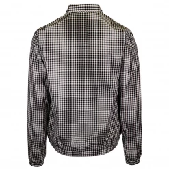 OBEY Men's Black White Essential Mini Box Plaid Full-Zip L/S Shirt (Medium)