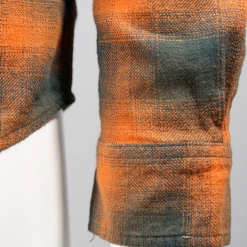 Wrangler Men's Apricot Orange Plaid L/S Woven Shirt (S01)