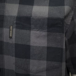 Harley-Davidson Men's Navy Box Plaid S/S Woven Shirt (S04)