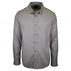 PrAna Men's Grey L/S Woven Shirt (S65)