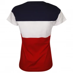 FILA Women's Navy Dark Three Tone Logo S/S T-Shirt (S18) Size XS
