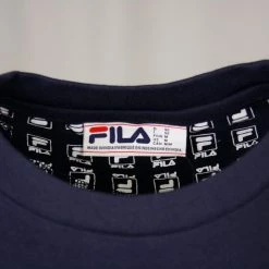 FILA Men's Classic Navy White Red Vialli S/S Tee (Size XS)