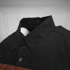 Harley-Davidson Men's Black Orange Block S/S Woven Shirt (S08)