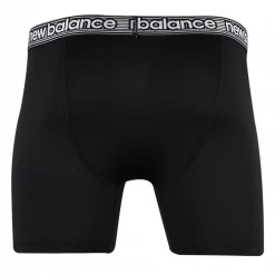 Mens New Balance Men's Black, Neon Green, Striped Pattern 4 Pack Boxer Brief (S03)