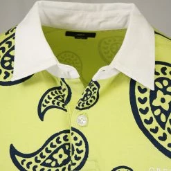 OBEY Men's Paisley Button L/S Polo Shirt (S11)