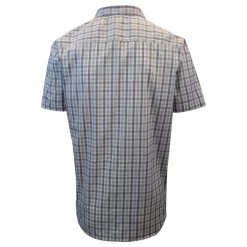 Columbia Men's Grey & White Plaid Thirty Mile Ledge EXS S/S Woven Shirt (317)