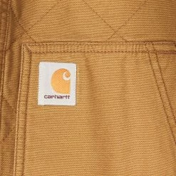 Carhartt Women's Golden Brown Snap-Front Rib Collar Shirt Jacket (S02)