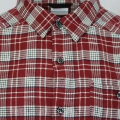 Columbia Men's Apple Red Cornell Woods L/S Flannel (Retail $60)