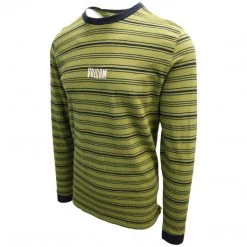 Volcom Men's Sonic Green Flexure Crew L/S T-Shirts (S01)