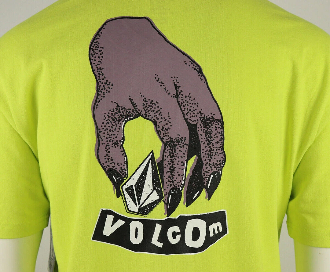New Arrivals Volcom Men's Fluorescent Yellow Stone Purple Hand S/S T-Shirt (S46) 7 New Arrivals Volcom Men's Fluorescent Yellow Stone Purple Hand S/S T-Shirt (S46)