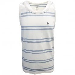 Volcom Men's White Flash Yewbisu Crew Sleeveless Tank (S02)