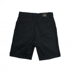 Greg Norman Men's Black Microlux Stretch Star Print Pattern Chino Short (S02)