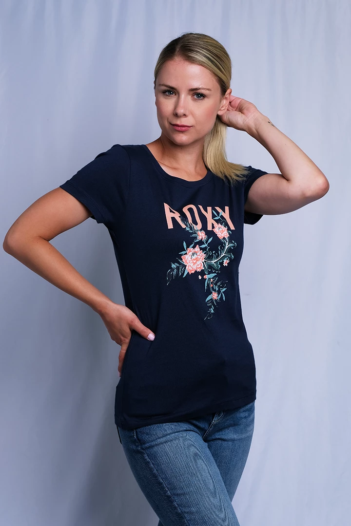 Roxy Women's Floral Round Neck S/S T-Shirt (S05) 10 Roxy Women's Floral Round Neck S/S T-Shirt (S05)