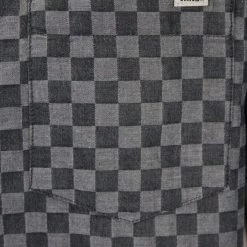 Vans Men's Charcoal Grey Tone Check S/S Woven Shirt (Retail $40)