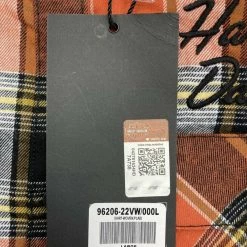 Harley-Davidson Women's Orange Black Yellow Plaid L/S Woven Shirt (S01) 19 Harley-Davidson Women's Orange Black Yellow Plaid L/S Woven Shirt (S01)