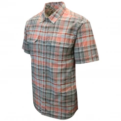 Spotted Clothing PrAna Men's Red Grey Charcoal Cayman S/S Woven Shirt (S13)
