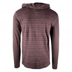 Modern Culture Men's Heather Burgundy Light Weight Henley L/S Pull Over Hoodie 10 Modern Culture Men's Heather Burgundy Light Weight Henley L/S Pull Over Hoodie