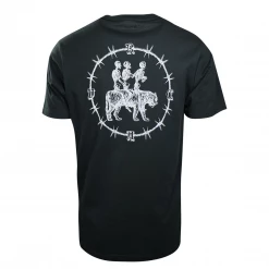 RVCA Men's Pine Green Skulls & Tigers Regular Fit S/S T-Shirt (S18)