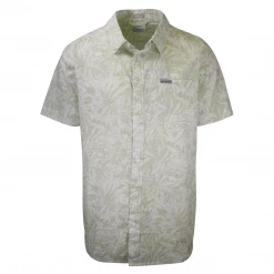 Columbia Men's Light Green Forrest Rapid Rivers II Printed S/S Shirt (390)