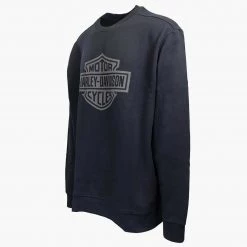 Harley-Davidson Men's Black L/S Pullover Sweater (S02)