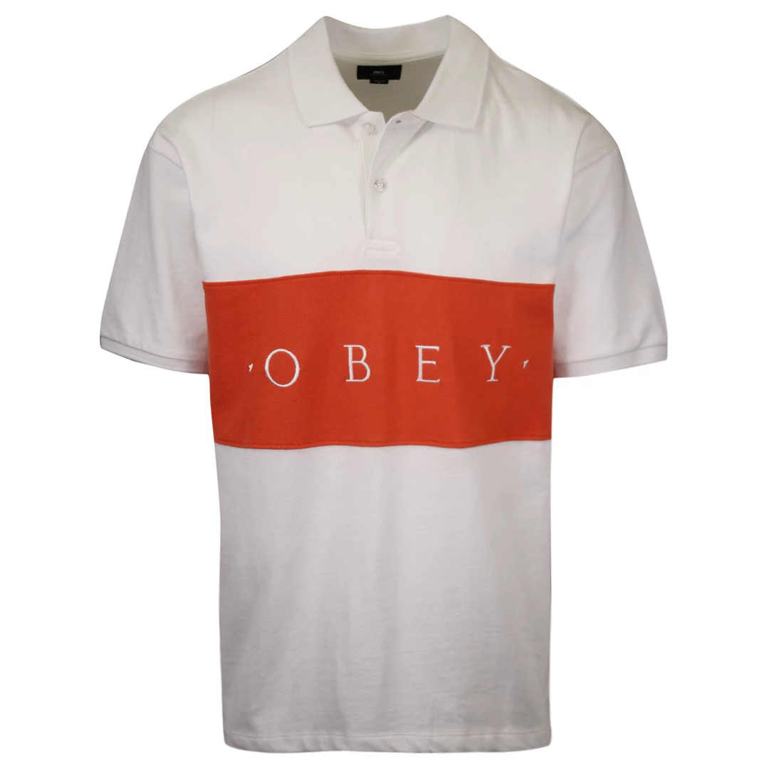 OBEY Men's Color Block Button S/S Polo Shirt (S34) 19 OBEY Men's Color Block Button S/S Polo Shirt (S34)