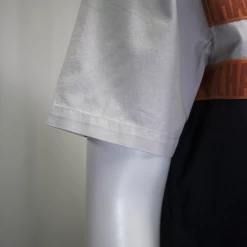 Harley-Davidson Men's Light Grey Black Orange Block S/S Woven Shirt (S14)