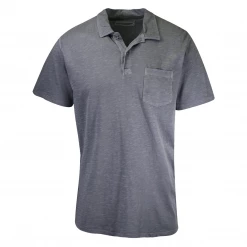 Eddie Bauer Men's River Wash Slub S/S Polo Shirt Mens