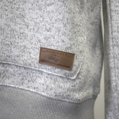 Quik Silver Quiksilver Men's Heather White Light Grey Pullover Hoodie (S06)