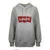 Levi's Women's Heather Grey Official Logo Pullover Hoodie