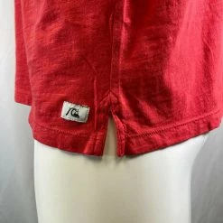 Quiksilver Men's Bright Red Light Weight Modern Fit S/S Polo Quik Silver