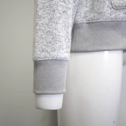 Quik Silver Quiksilver Men's Heather White Light Grey Pullover Hoodie (S06)