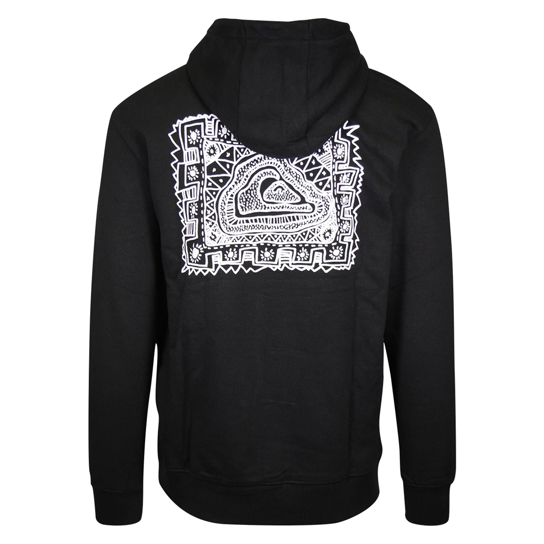 Quiksilver Men's Black Sketch Pull Over Hoodie (S01) Quik Silver 6 Quiksilver Men's Black Sketch Pull Over Hoodie (S01) Quik Silver