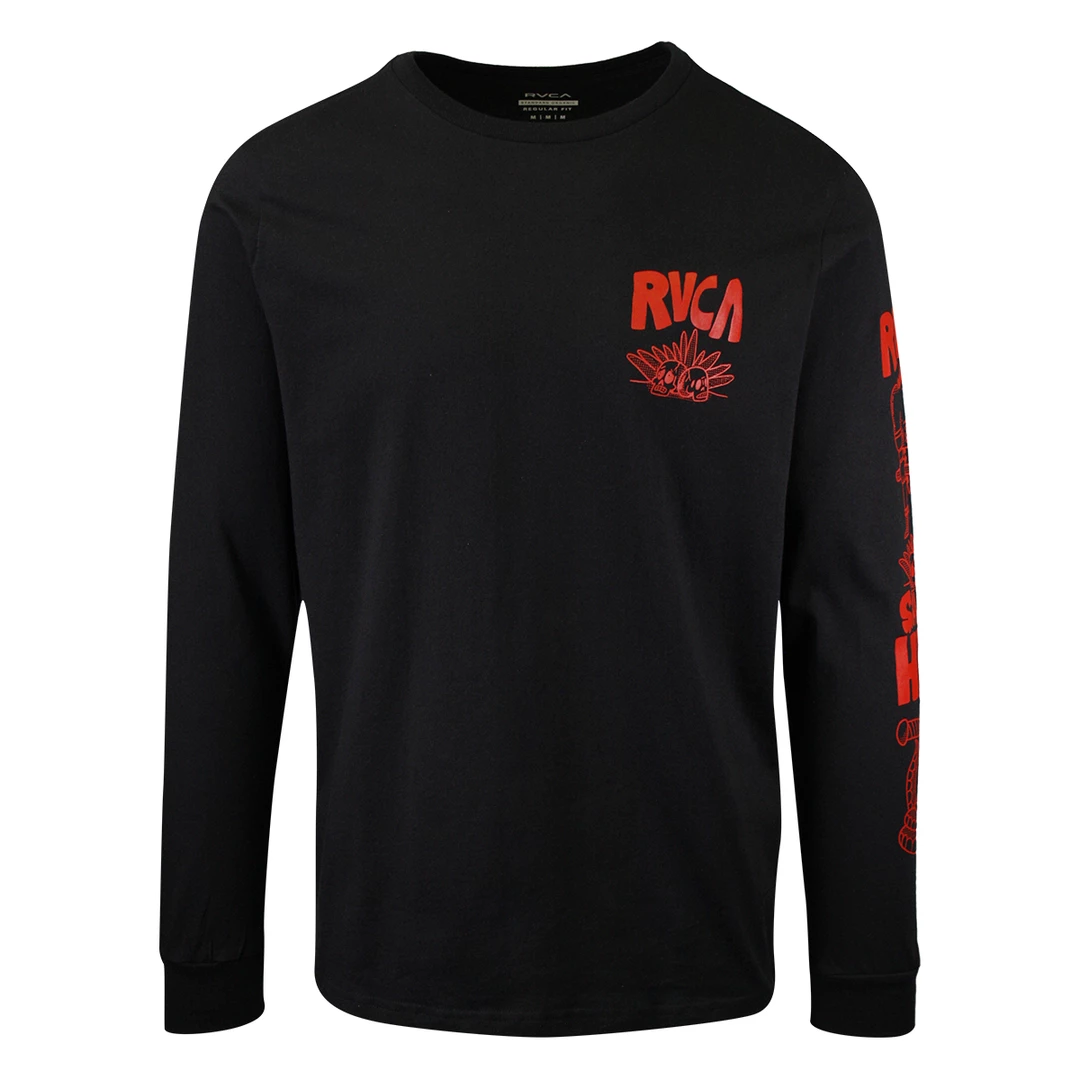 RVCA Men's Barbarian Regular Fit L/S T-Shirt (S12) 18 RVCA Men's Barbarian Regular Fit L/S T-Shirt (S12)