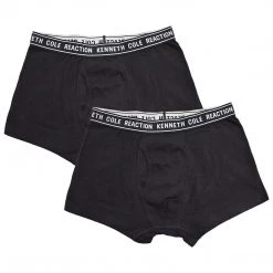 Kenneth Cole Men's 2 Pack Solid Classic Trunks (S06)