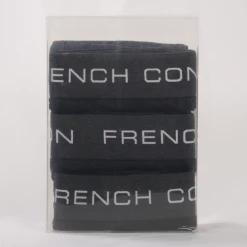 Mens French Connection Men's 3 Pack Dark Grey W/ Dark Grey Strap Boxer Brief (S08)