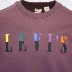 Levi's Men's Maroon Crewneck Sweater (S04)