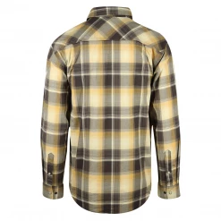 New Arrivals Carhartt Men's Brown Gold Cream Plaid Snap Front L/S Woven Shirt (S19)
