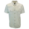 Spotted Clothing Rip Curl Men's Cream Lined S/S Woven Shirt (S01)