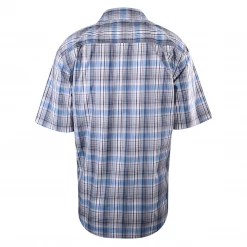Carhartt Men's Force Blue Plaid Lightweight S/S Woven Shirt (S04) New Arrivals