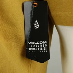 Volcom Men's Golden Brown Animoscillator Two Face S/S T-Shirt (S50) New Arrivals