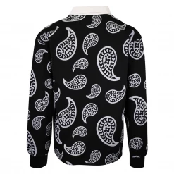 OBEY Men's Paisley Button L/S Polo Shirt (S11)
