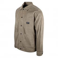 VANS Men's Tortilla Brown Drill Chore Button Up Coat 11 VANS Men's Tortilla Brown Drill Chore Button Up Coat