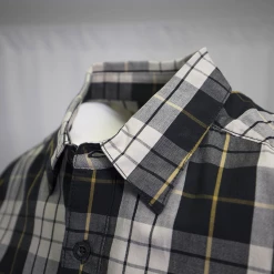 Harley-Davidson Men's Navy Grey Yellow S/S Woven Shirt (S02)