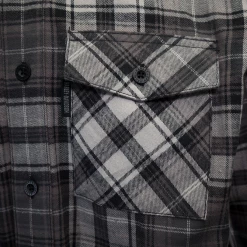 Harley-Davidson Men's Grey White Plaid L/S Woven Shirt (S03)