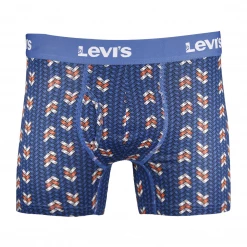 Levi's Men's 3 Pack Grey, Blue Patch, Sky Blue Stretch Boxer Briefs